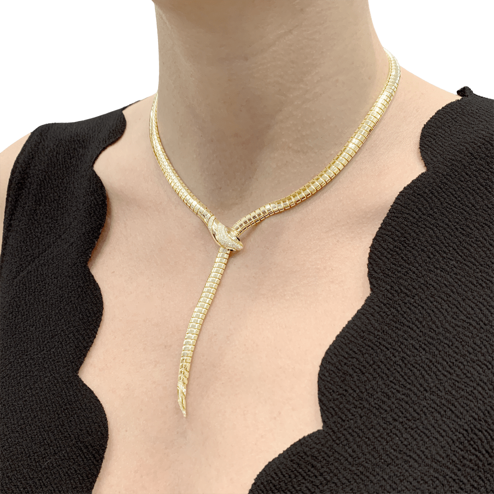 Collier-Bulgari-occasion-Serpenti-tubogas-or -jaune-diamants-onyx-maison-eloe