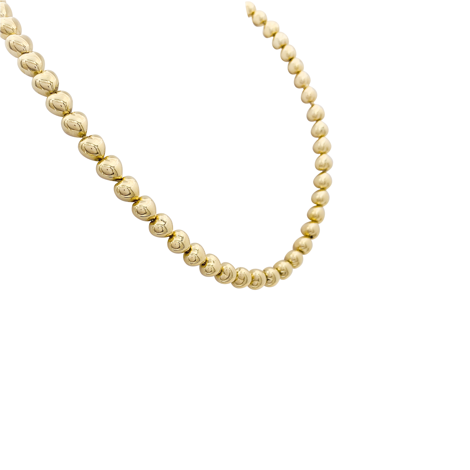 Collier « Cœurs » or jaune.