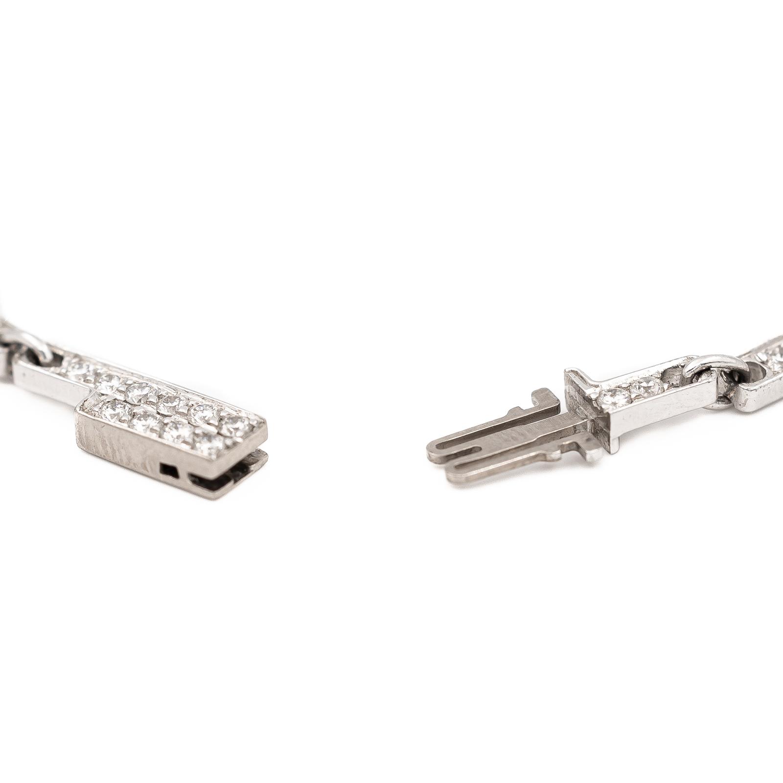 Dinh Van Bracelet Seventies White gold Diamond