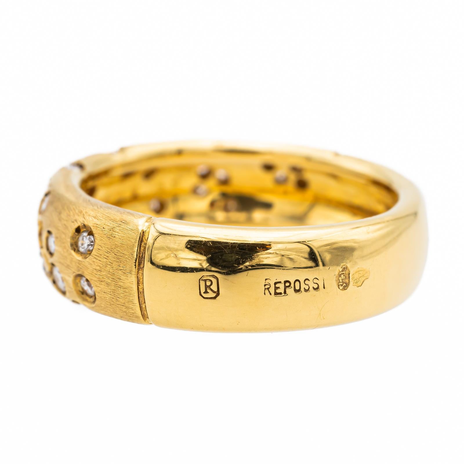 Repossi Astral Ring Yellow Gold Diamond