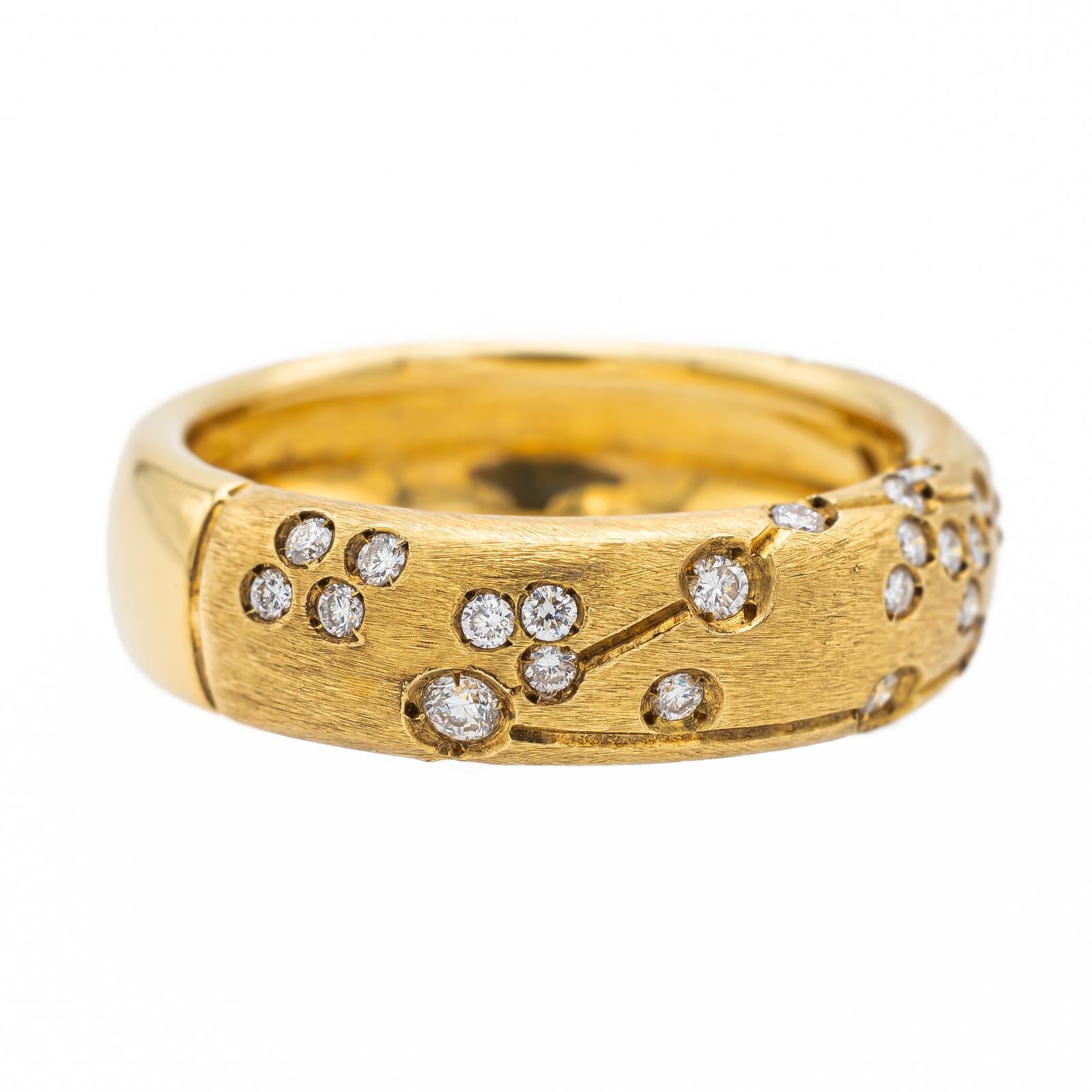 Repossi Astral Ring Yellow Gold Diamond
