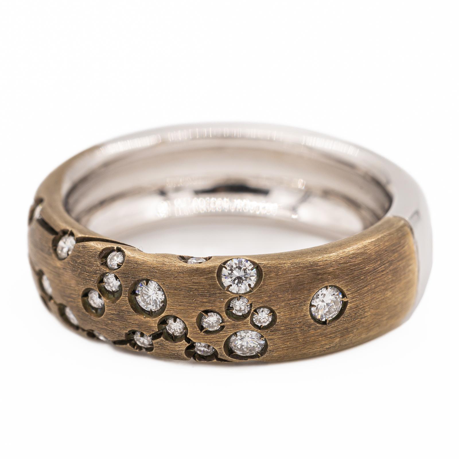 Repossi Bague Astrale Or noir Diamant