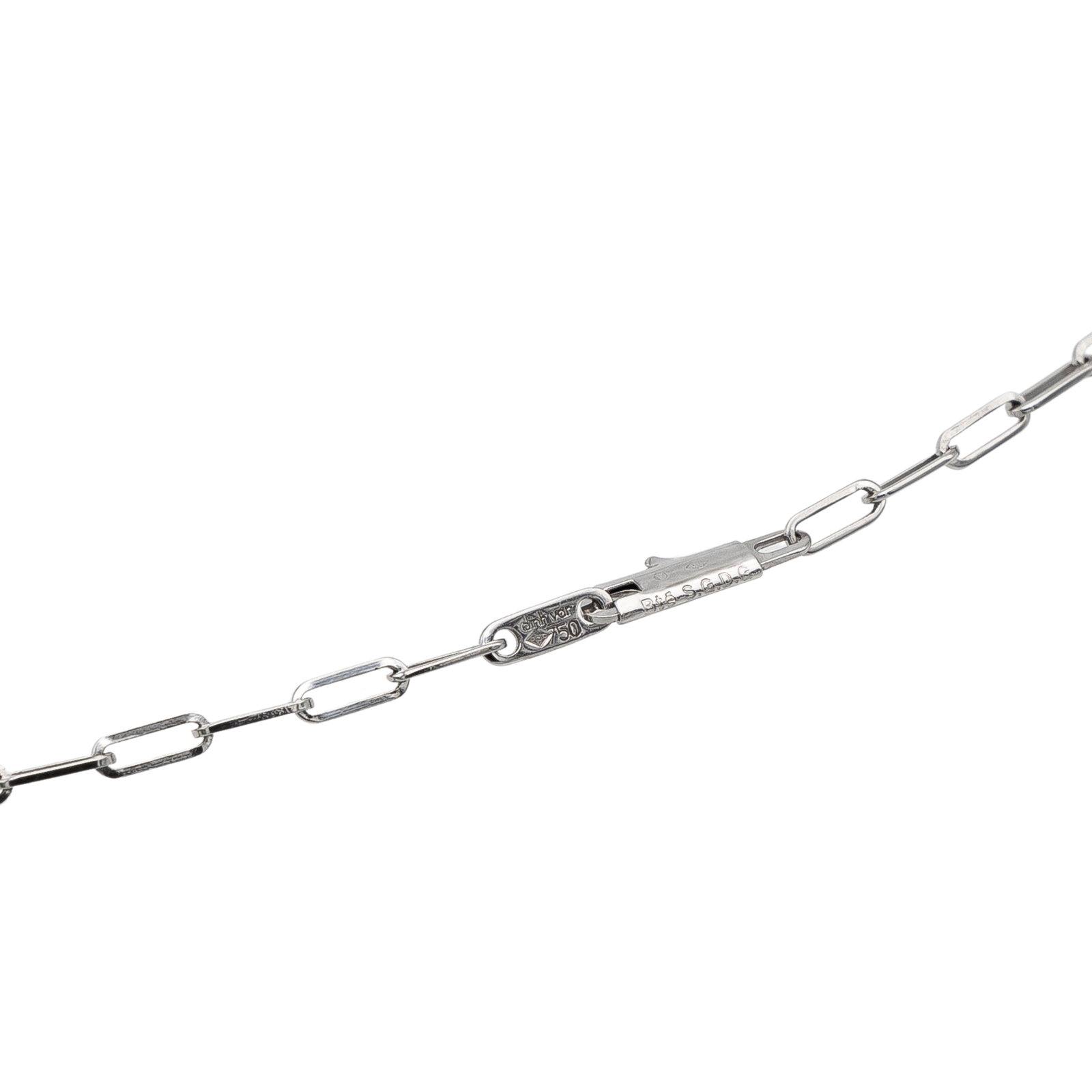 Dinh Van Necklace Pendant Impression White Gold Diamond