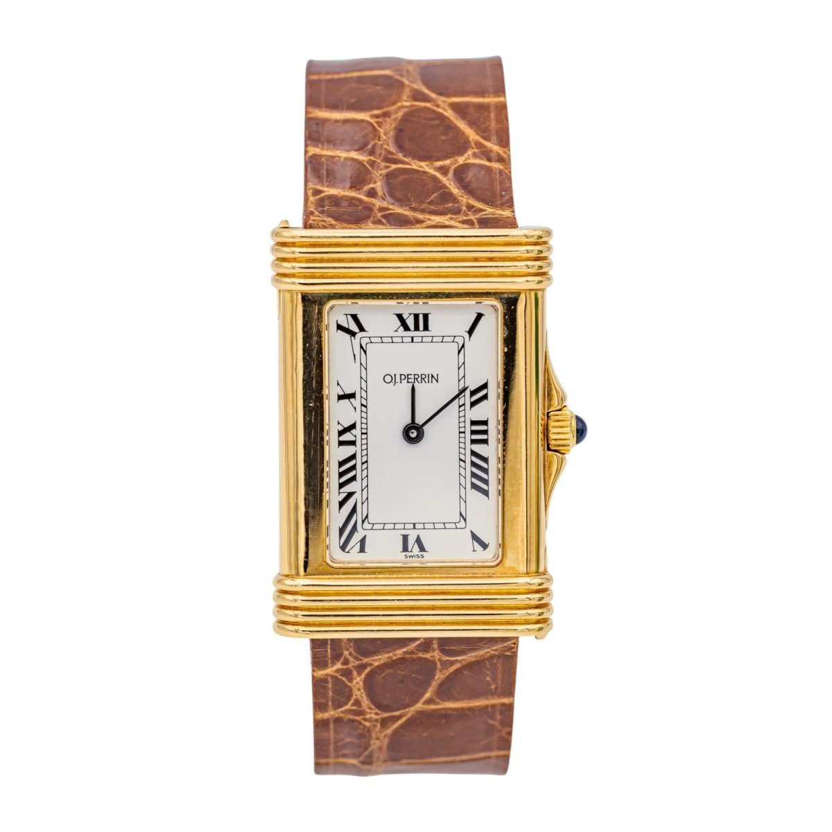 O.J. Perrin Montre Or jaune Saphir - Maison Eloe