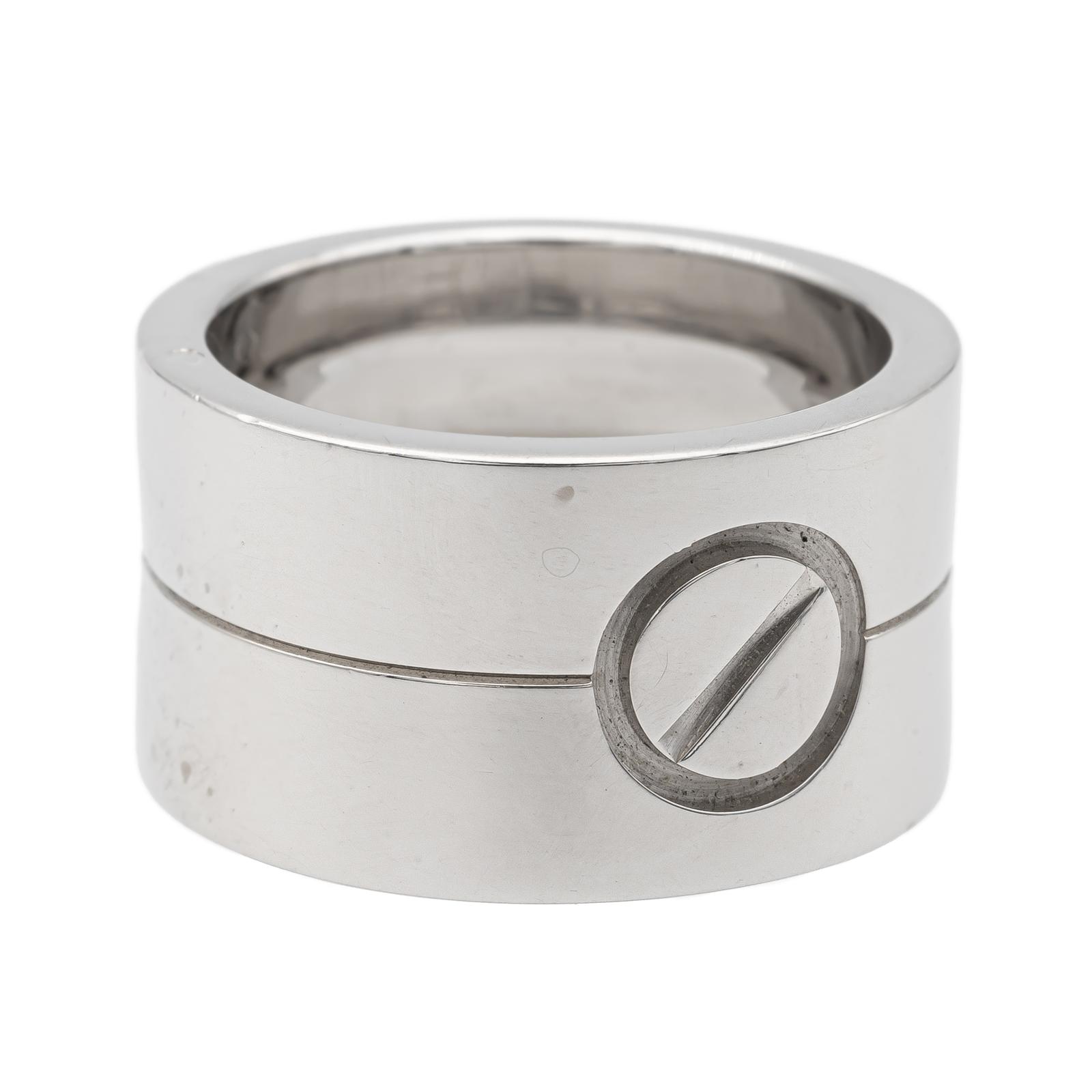 Cartier Love Ring White Gold