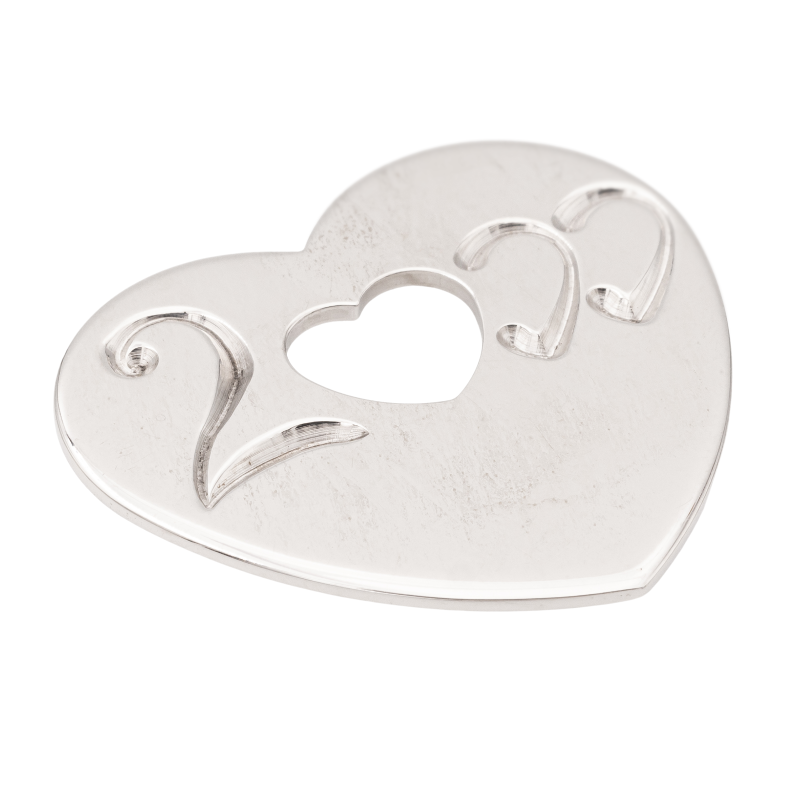 Poiray White Gold Heart Pendant