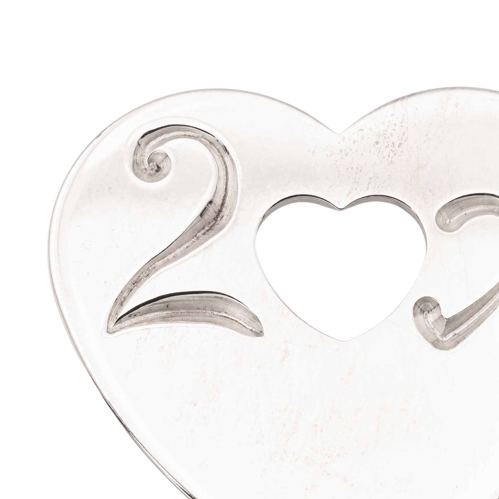 Poiray White Gold Heart Pendant