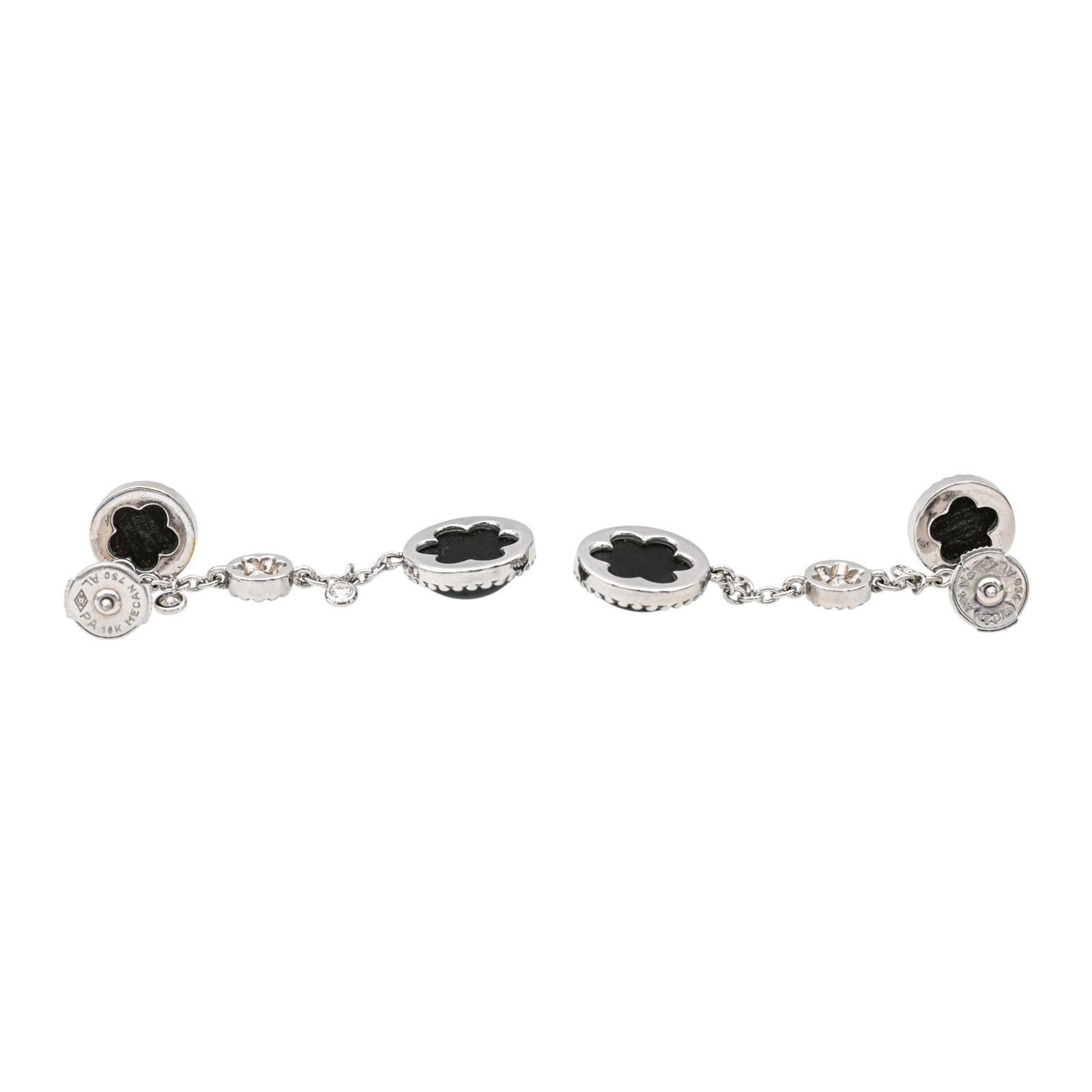 Susie Otero Boucles d'oreilles Pendantes Or blanc Diamant
