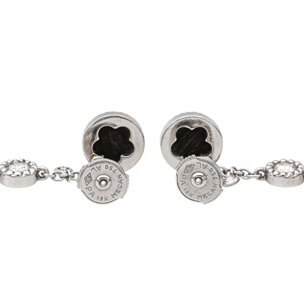 Susie Otero Boucles d'oreilles Pendantes Or blanc Diamant - Maison Eloe