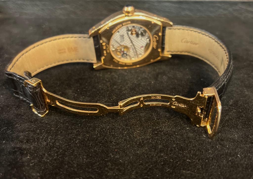 Cartier watch "Turtle" model in pink gold "private" collection
