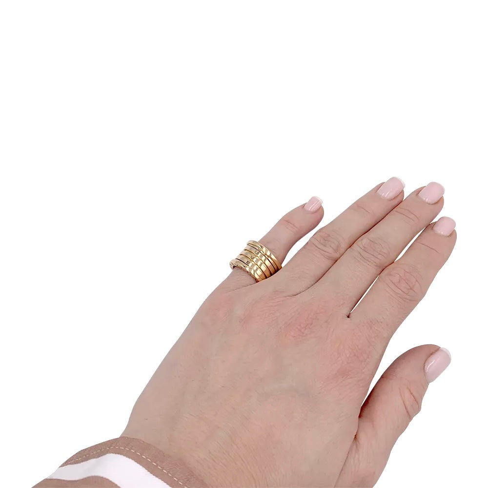 Bague Bulgari, "B.Zero1", or jaune
