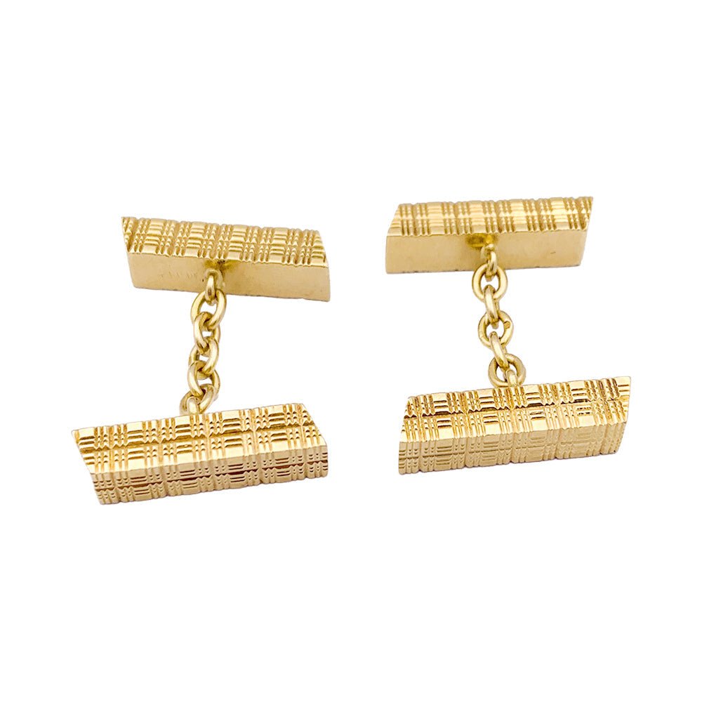 Boutons de manchette Hermès, or jaune. - Maison Eloe