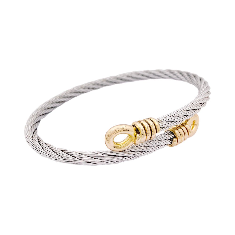 Bracelet Fred "Force 10", or et acier. - Maison Eloe