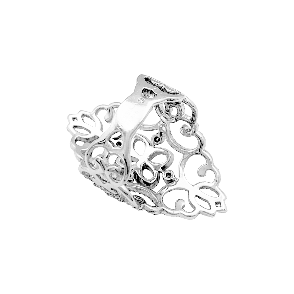 Bague Messika, "Eden", or blanc, diamants.