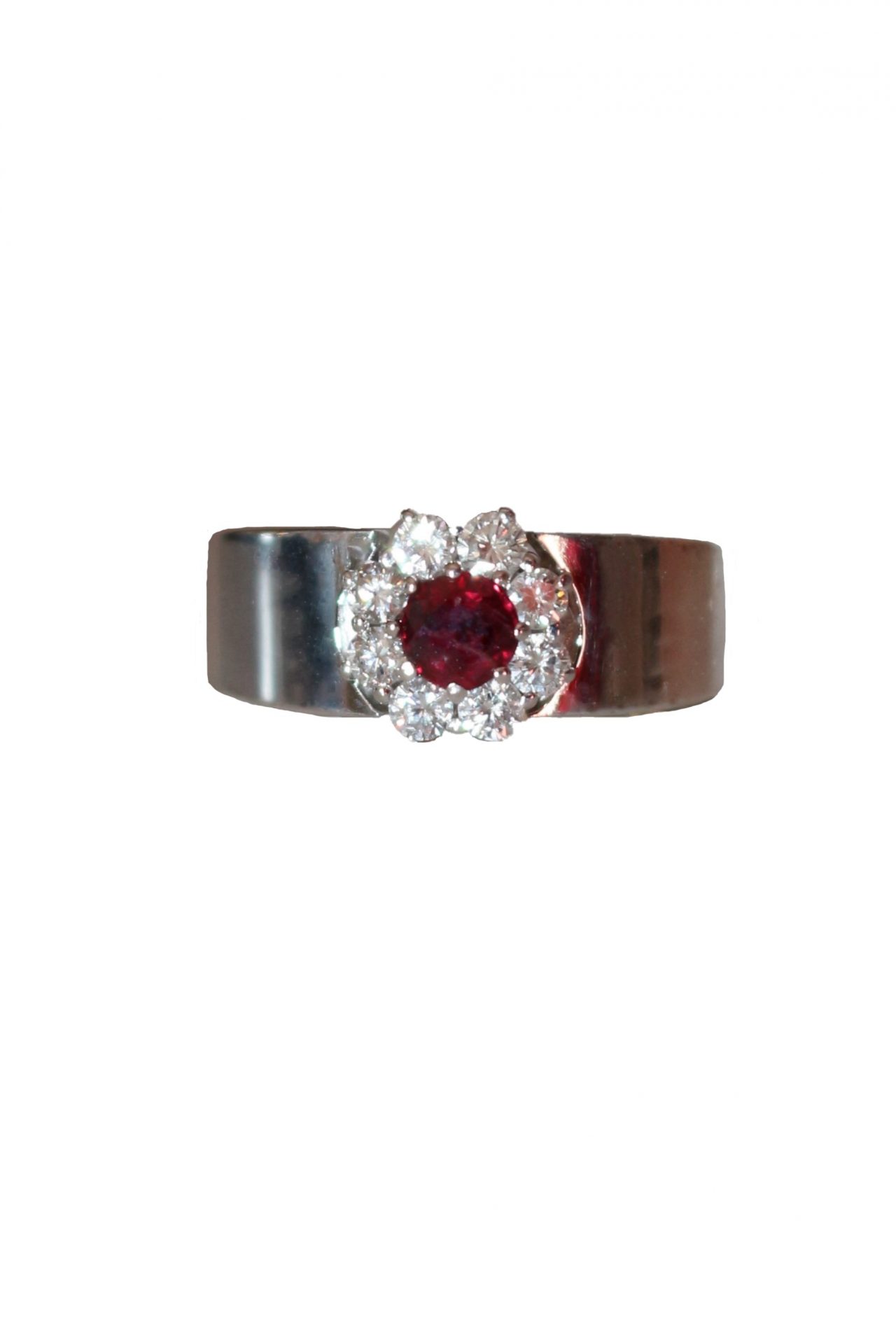 Bucherer Bague marguerite rubis