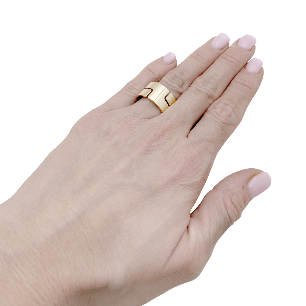 Bague Dinh Van, "Seventies", or jaune. - Maison Eloe