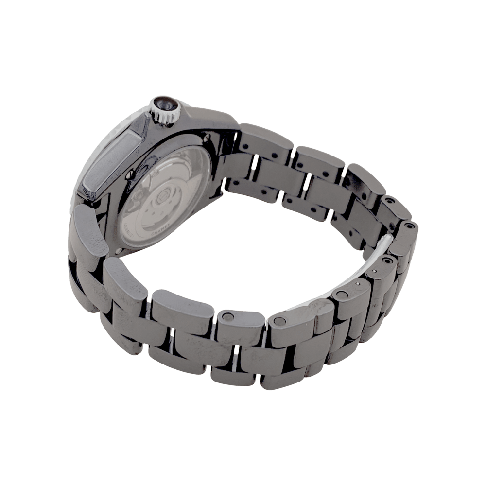 Montre Chanel, "J12 Phantom", céramique noire, acier. - Maison Eloe