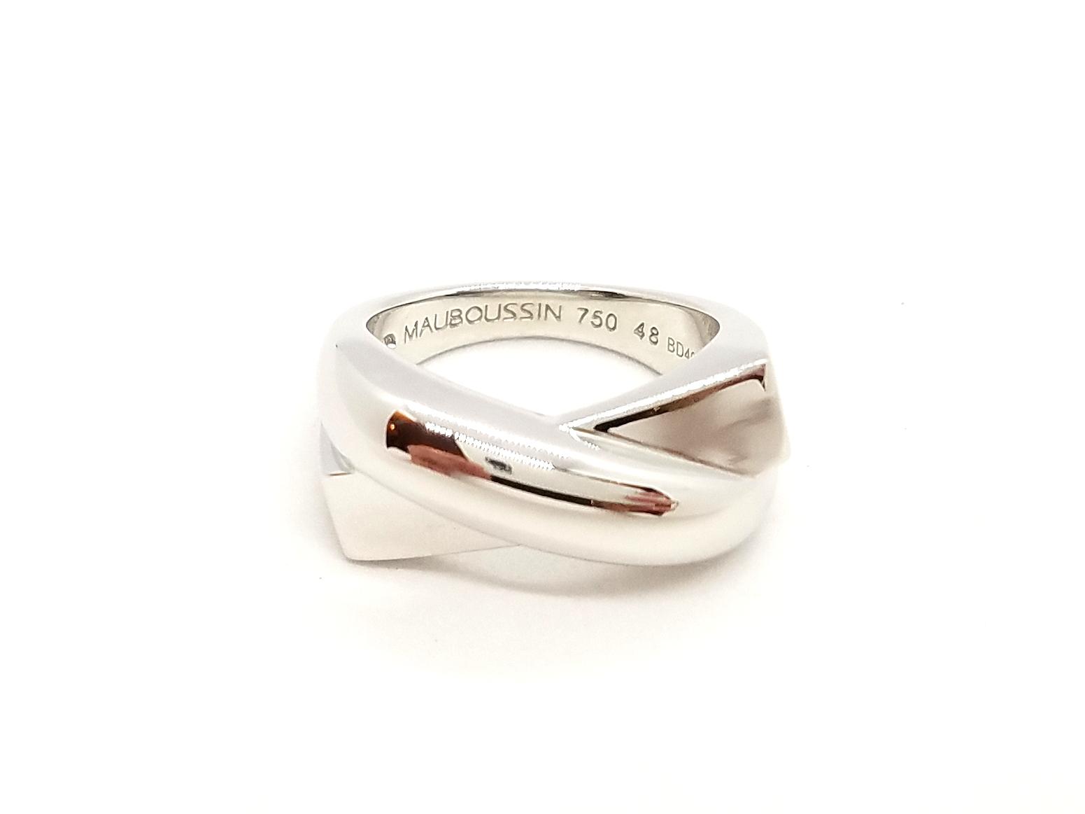 Mauboussin Bague En corps et encore Or blanc