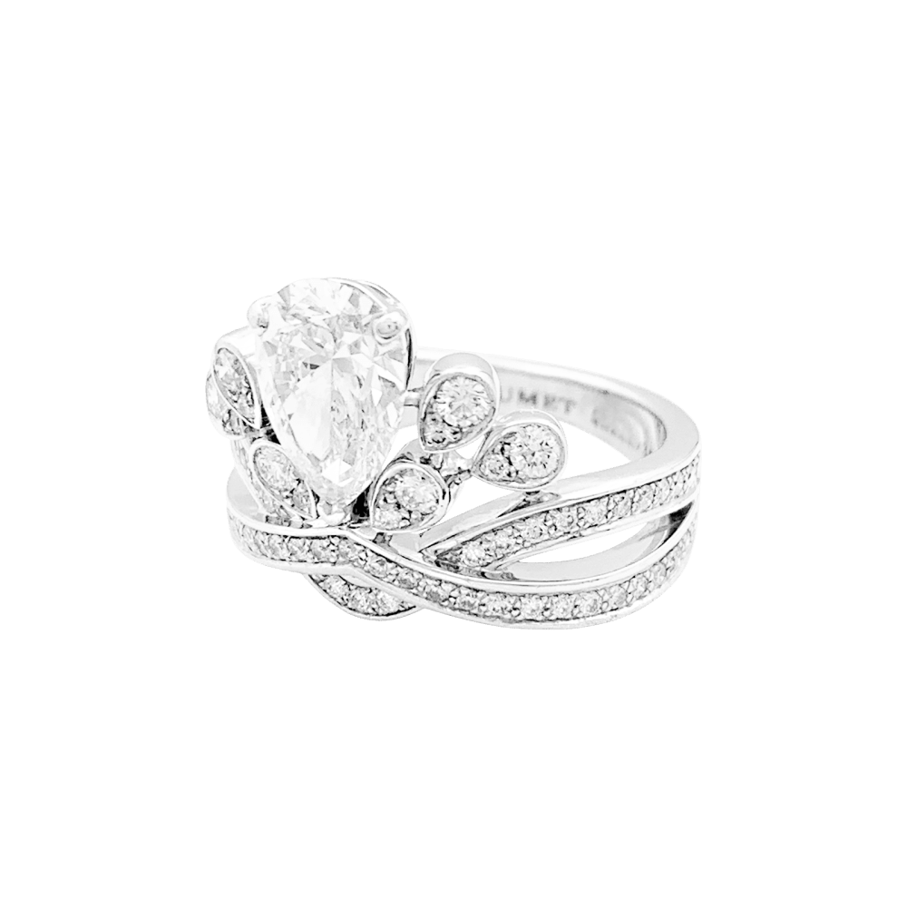 Bague Chaumet, "Joséphine Aigrette Impériale", platine et diamants.
