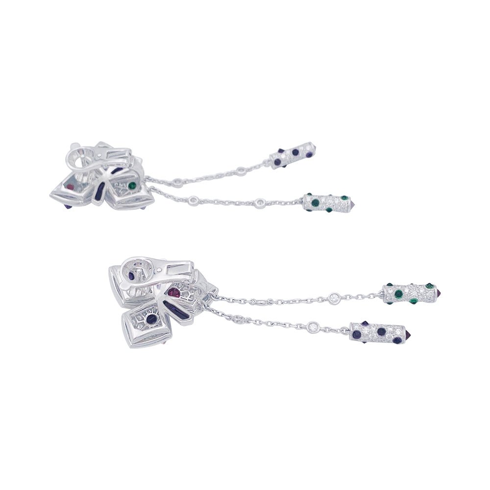 Boucles d'oreilles signées Cartier "Caresse d'Orchidée". - Maison Eloe