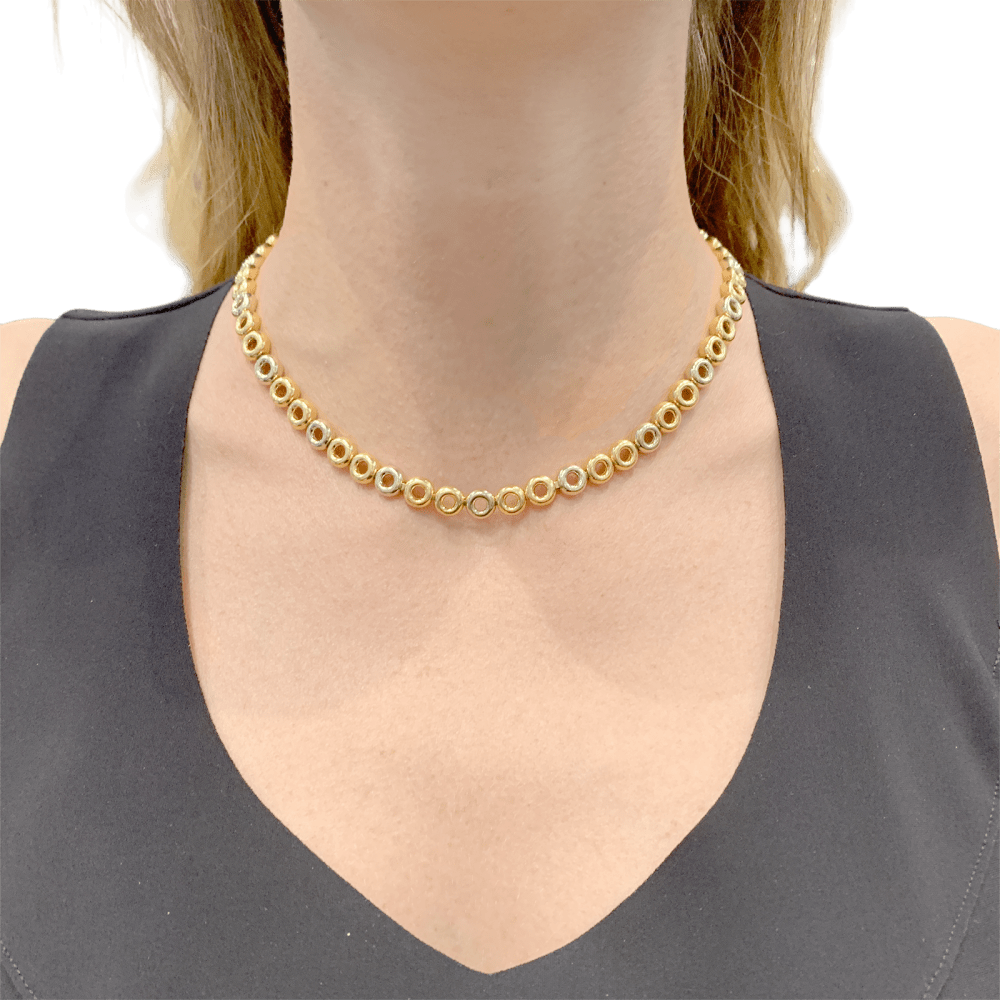 Collier trois ors.