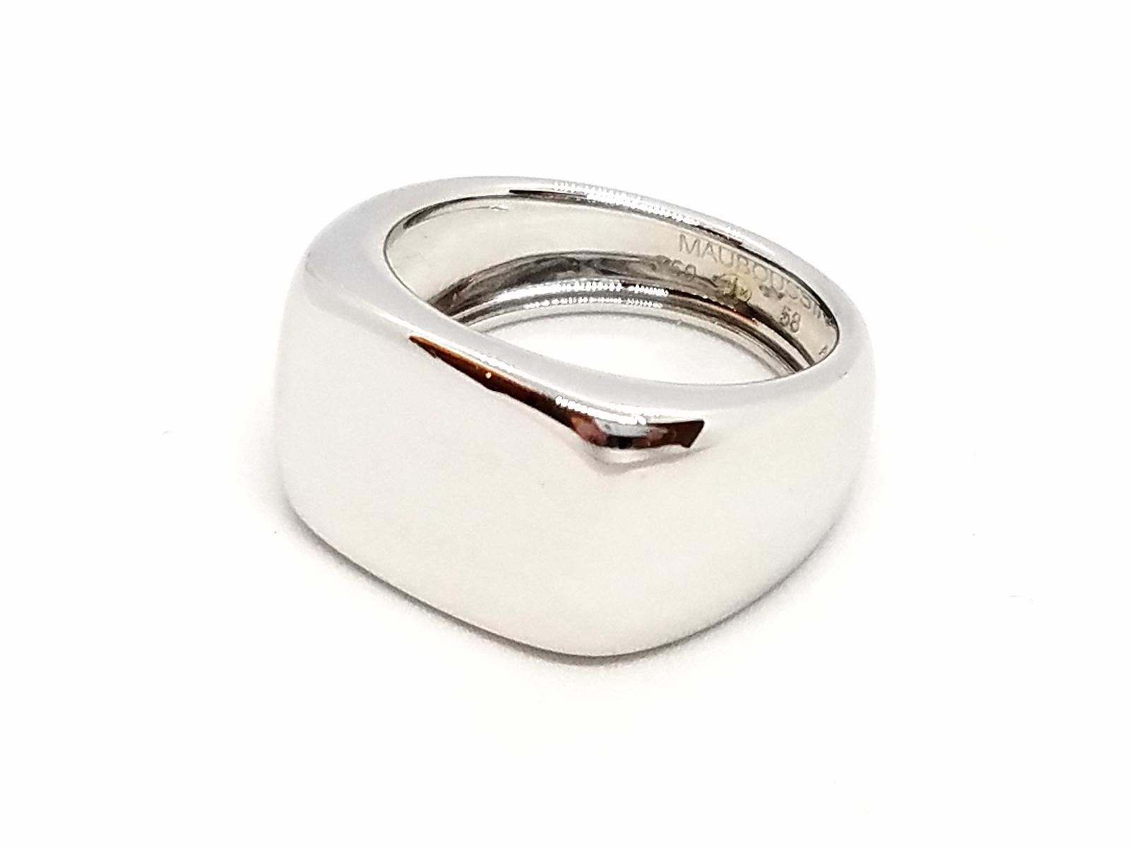 Mauboussin Signet Ring Large Cocotte White Gold