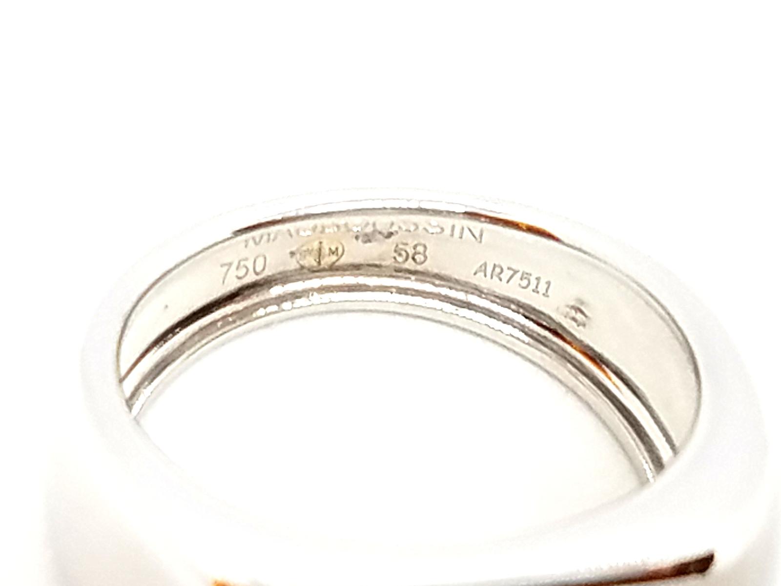 Mauboussin Signet Ring Large Cocotte White Gold