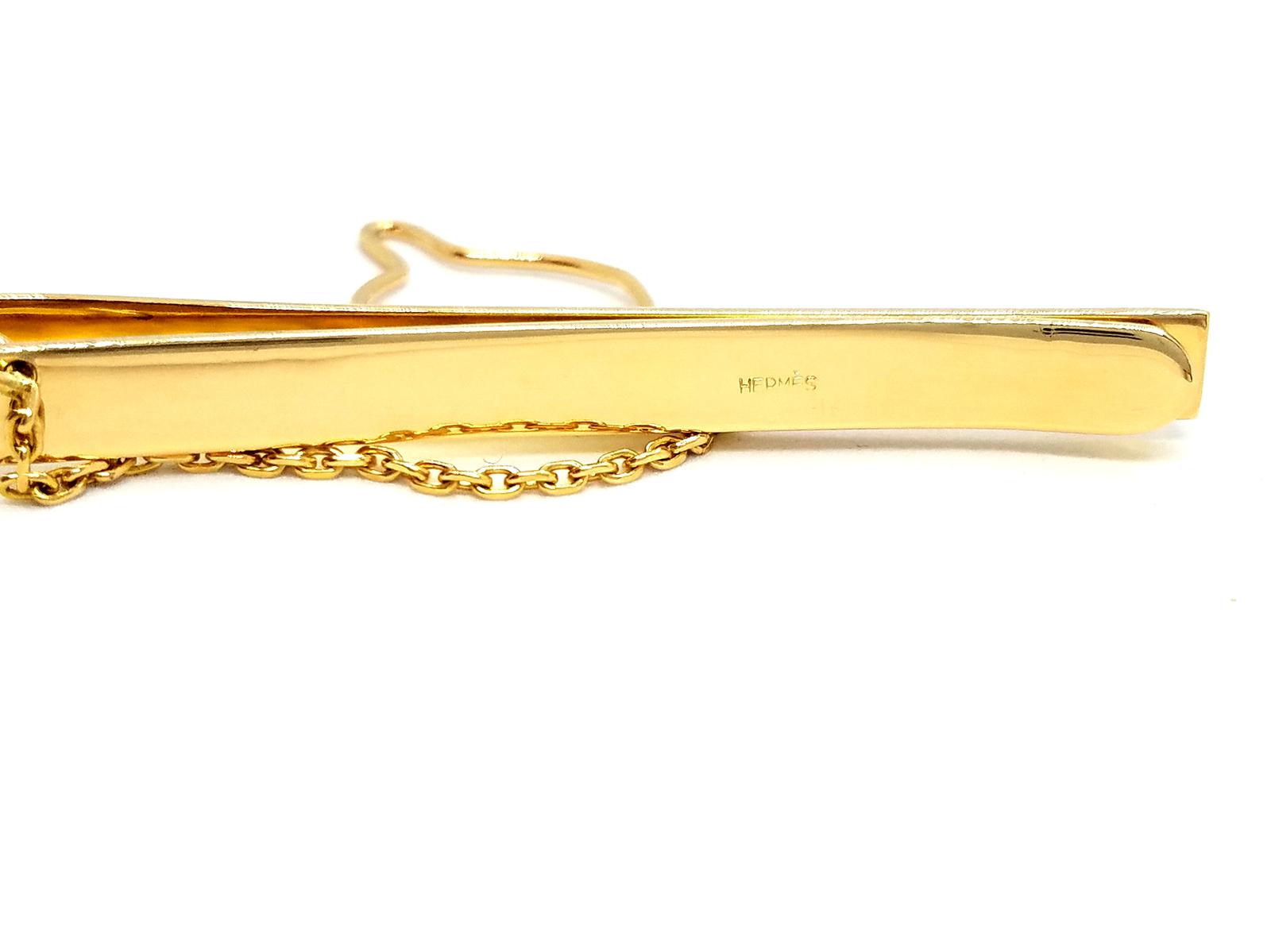 Hermès Yellow Gold Tie Clip