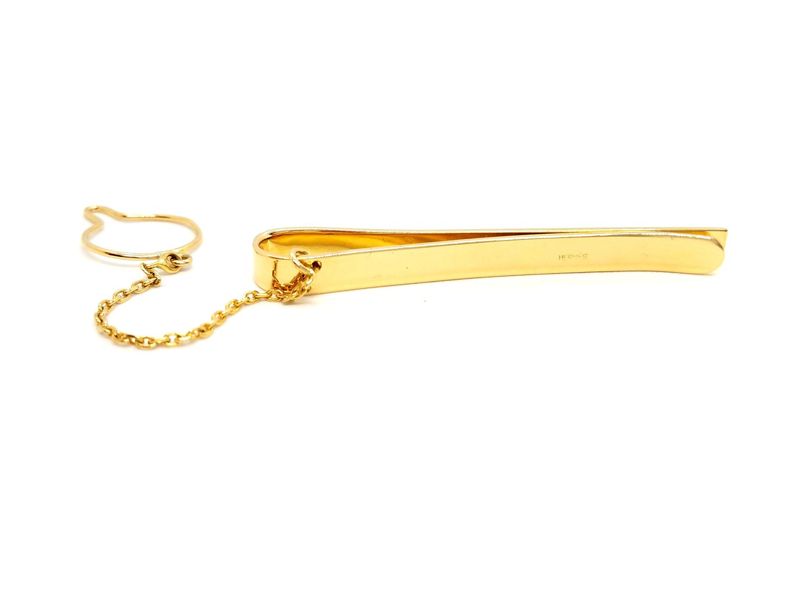 Hermès Accessory Tie Clip Yellow Gold