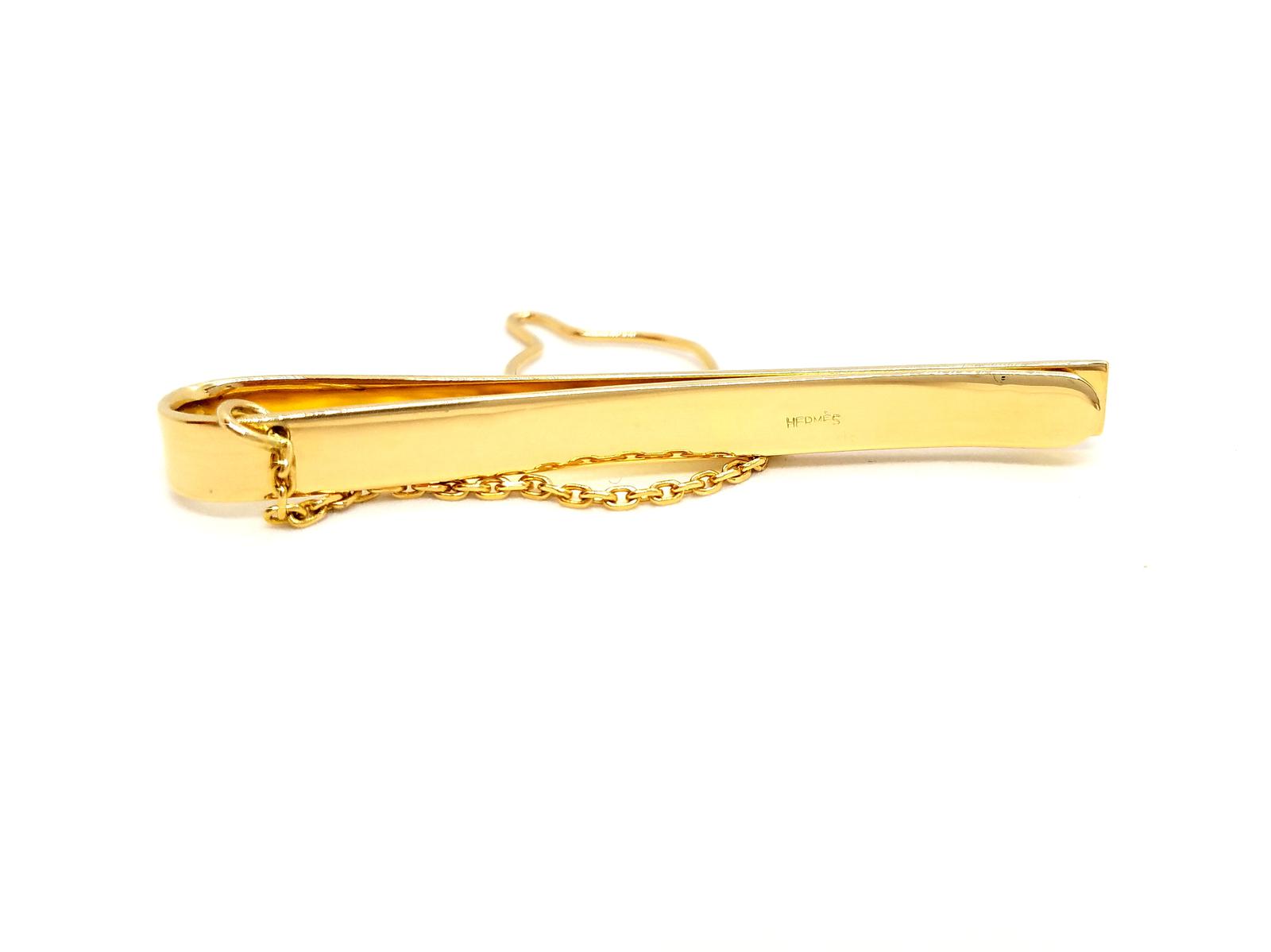 Hermès Accessory Tie Clip Yellow Gold