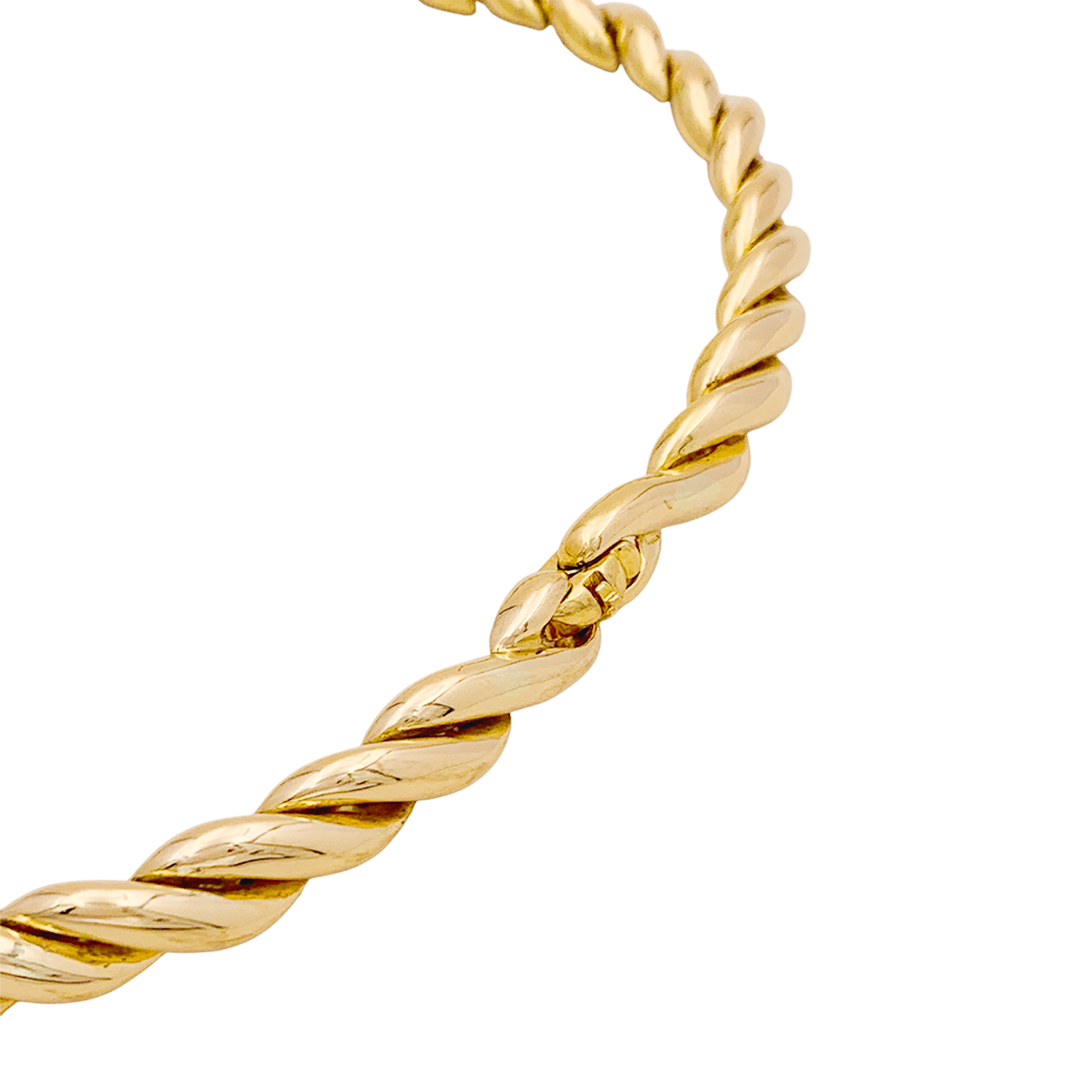 Collier vintage Fred, or jaune et diamants.