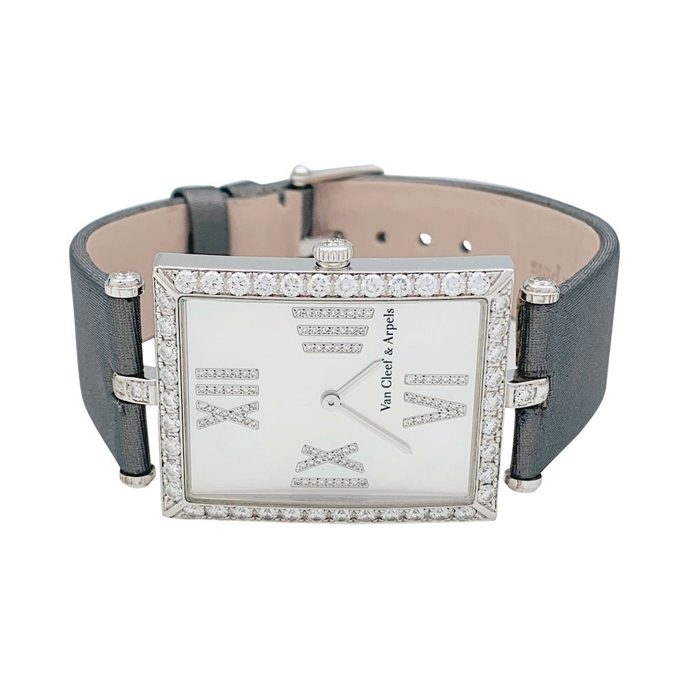 Montre Van Cleef & Arpels Classique Arpels or blanc et diamants - Maison Eloe