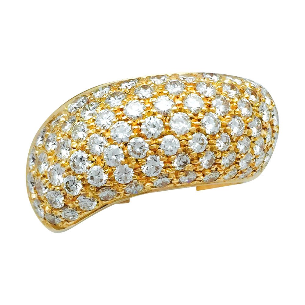 Bague Chaumet, modèle "Hommage à Venise", en or jaune et diamants. T54 - Maison Eloe