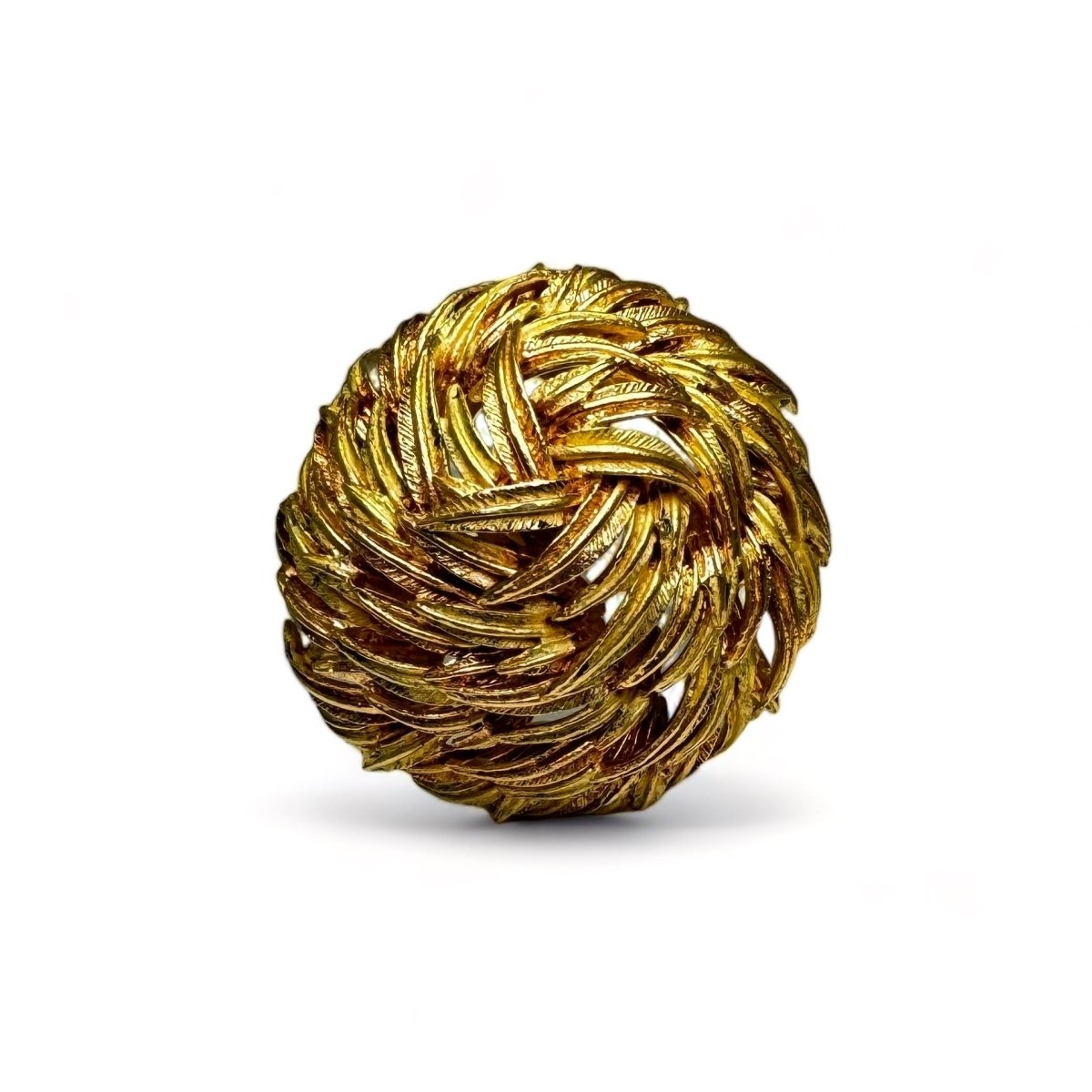 HERMÈS Broche vintage en or jaune. - Maison Eloe