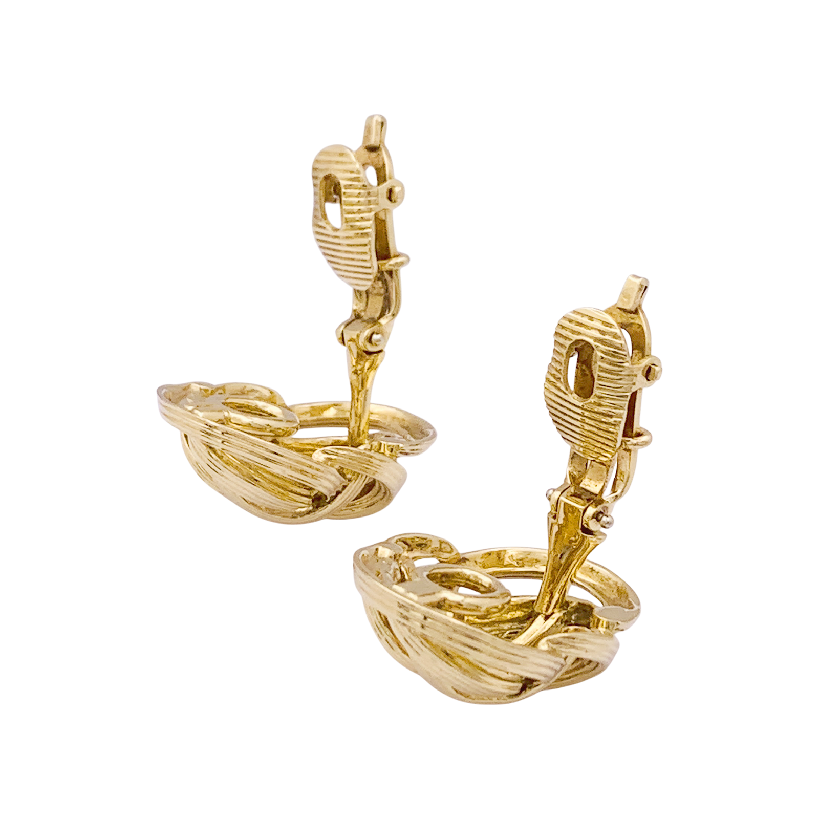 Boucles d'oreilles TIFFANY & CO, or jaune.