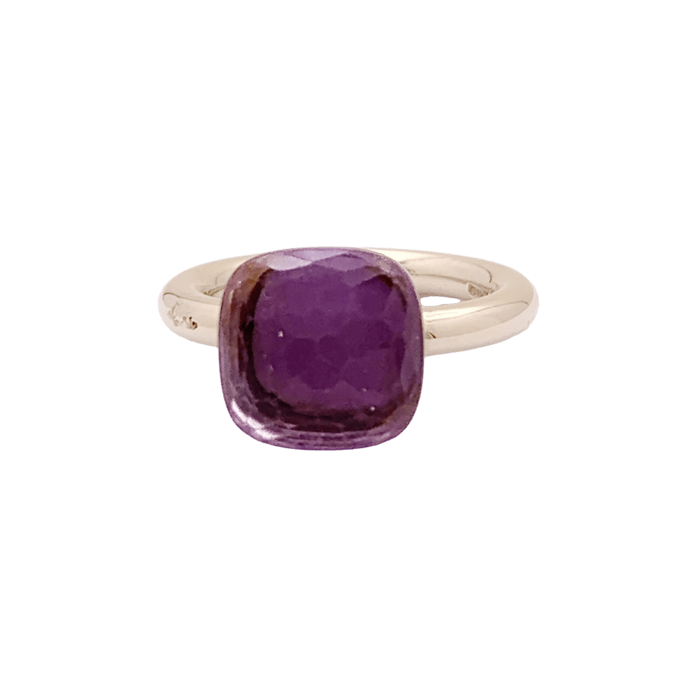 Bague Pomellato,"Nudo Classic", or rose et améthyste. - Maison Eloe