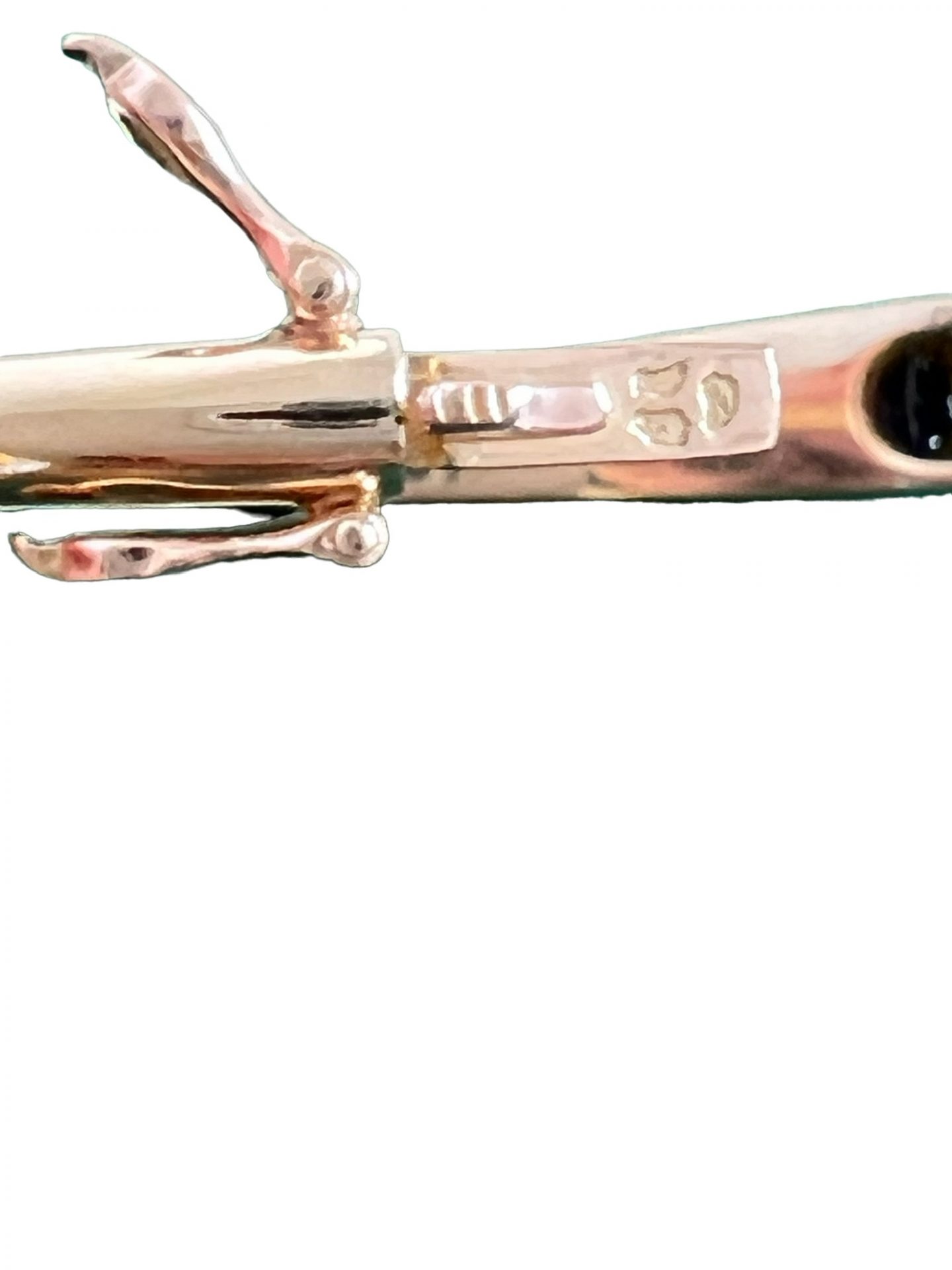 Bracelet signed Pierre and Jean Bellin in gold, onyx and diamonds.