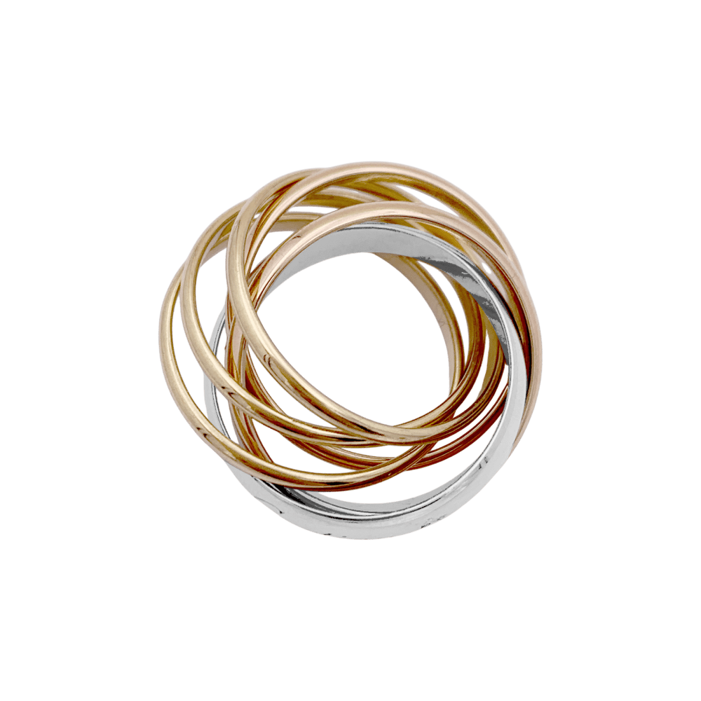 Bague Cartier, "Trinity", 3 tons d'or.