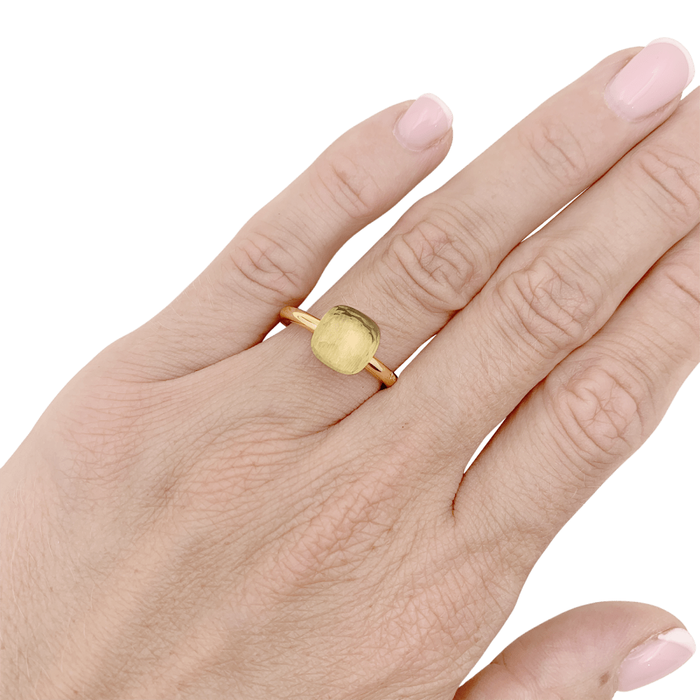 Bague Pomellato, "Nudo", petit modèle, quartz citron.