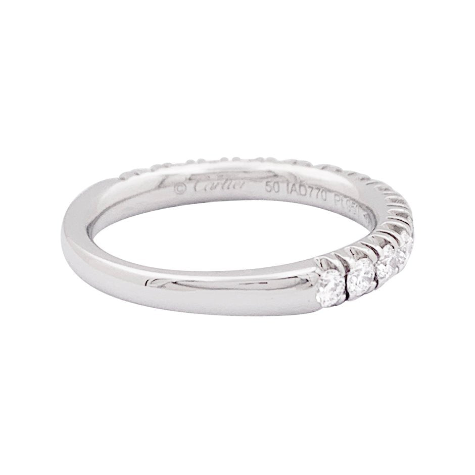 Alliance Cartier "Etincelle" platine, diamants. - Maison Eloe