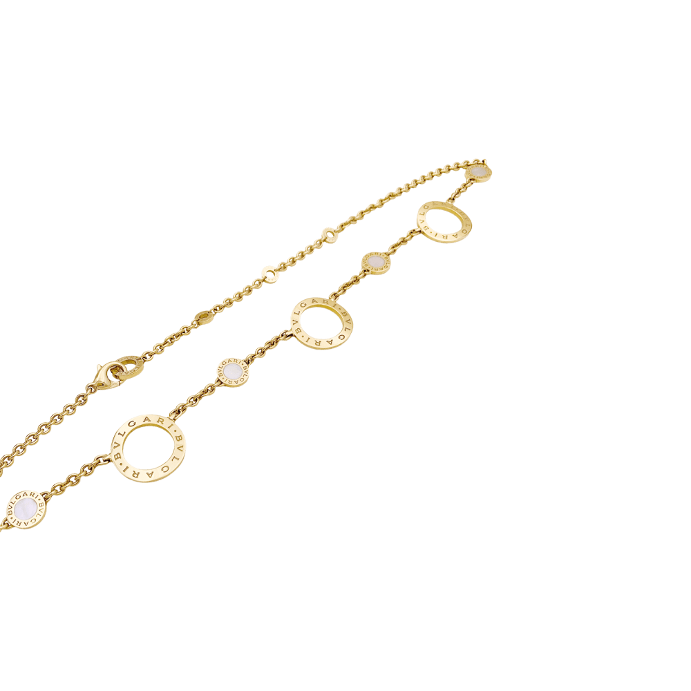 Collier BULGARI "Bulgari Bulgari" en or jaune 750/000 et nacre.