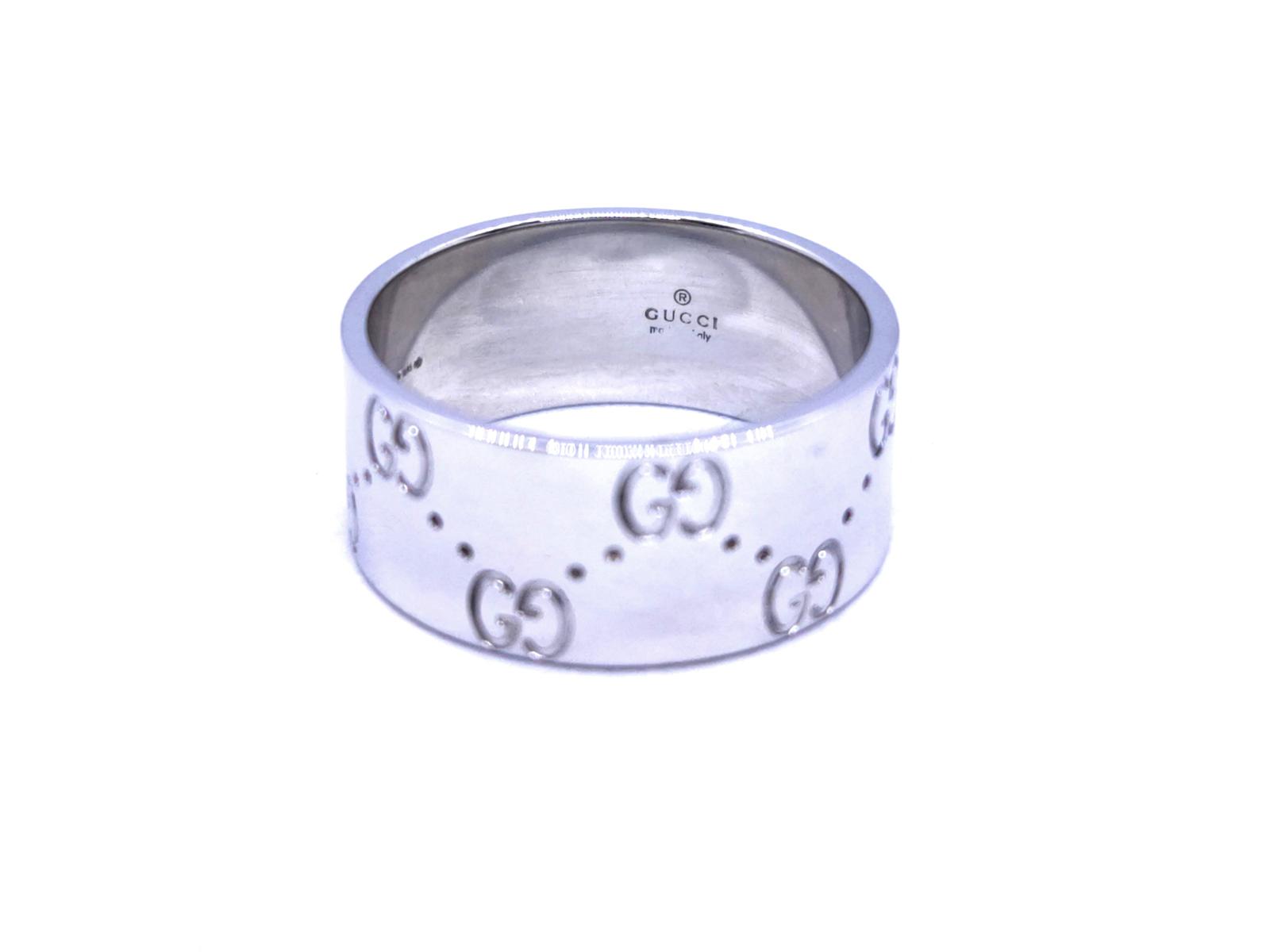 Gucci Icon Ring White Gold