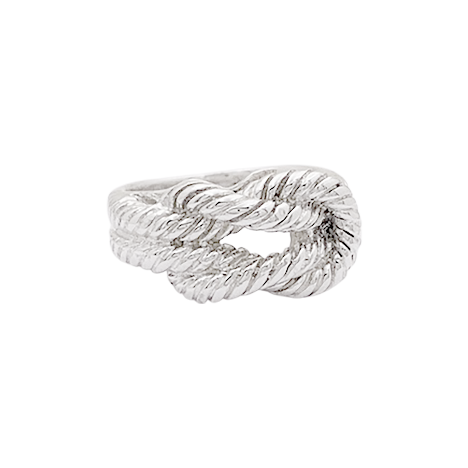 Bague HERMÈS, "Audierne" en argent.