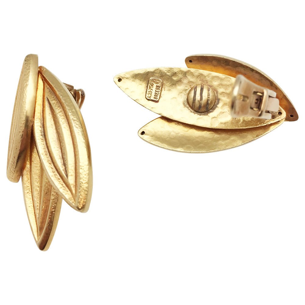 boucles d'oreilles lalaounis or jaune - Maison Eloe