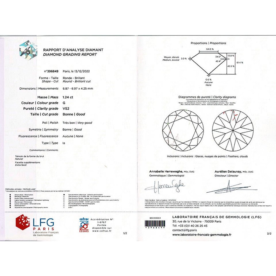 Bague jonc or jaune, diamant. - Maison Eloe