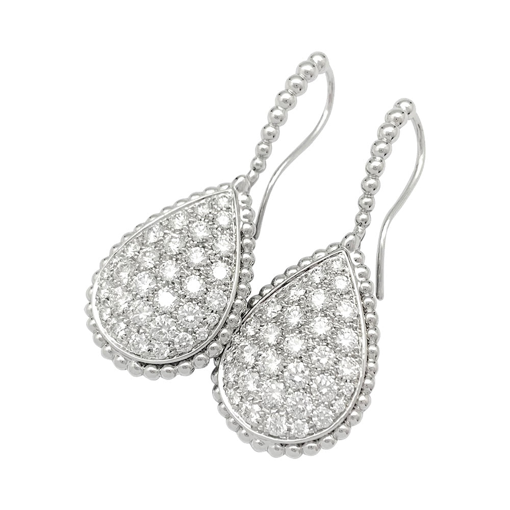 Boucheron "Serpent Bohème" earrings in white gold and diamonds.