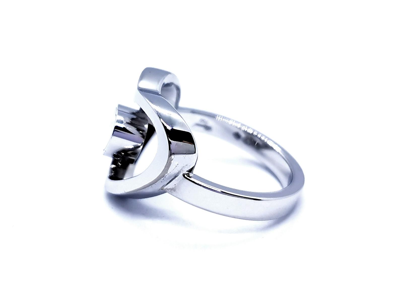 Chopard Bague Happy diamond Or blanc Diamant