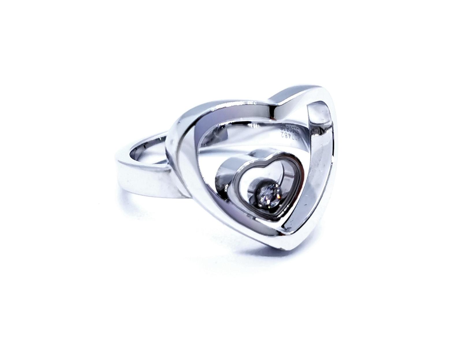 Chopard Happy Diamond Ring White Gold Diamond