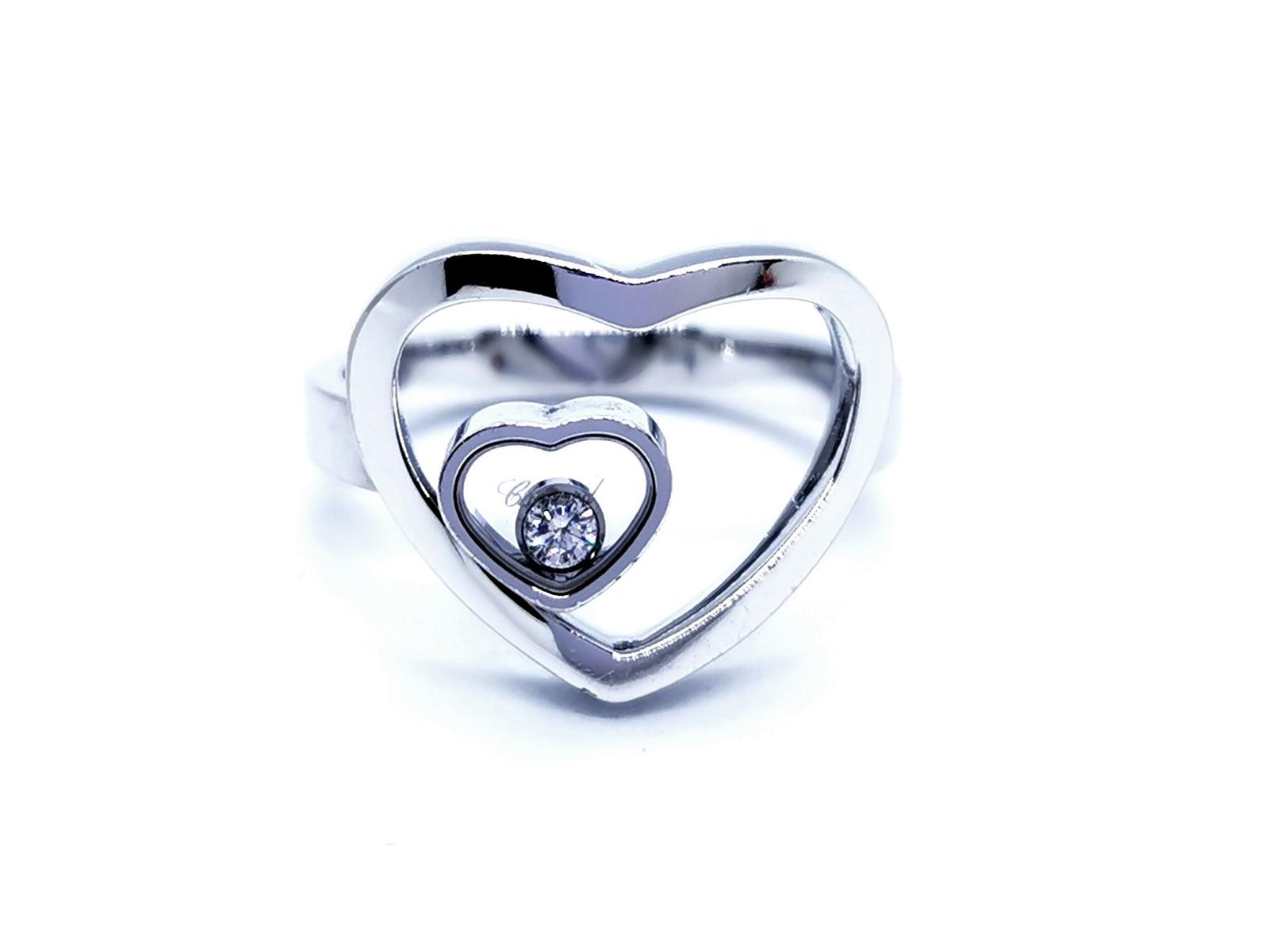 Chopard Happy Diamond Ring White Gold Diamond