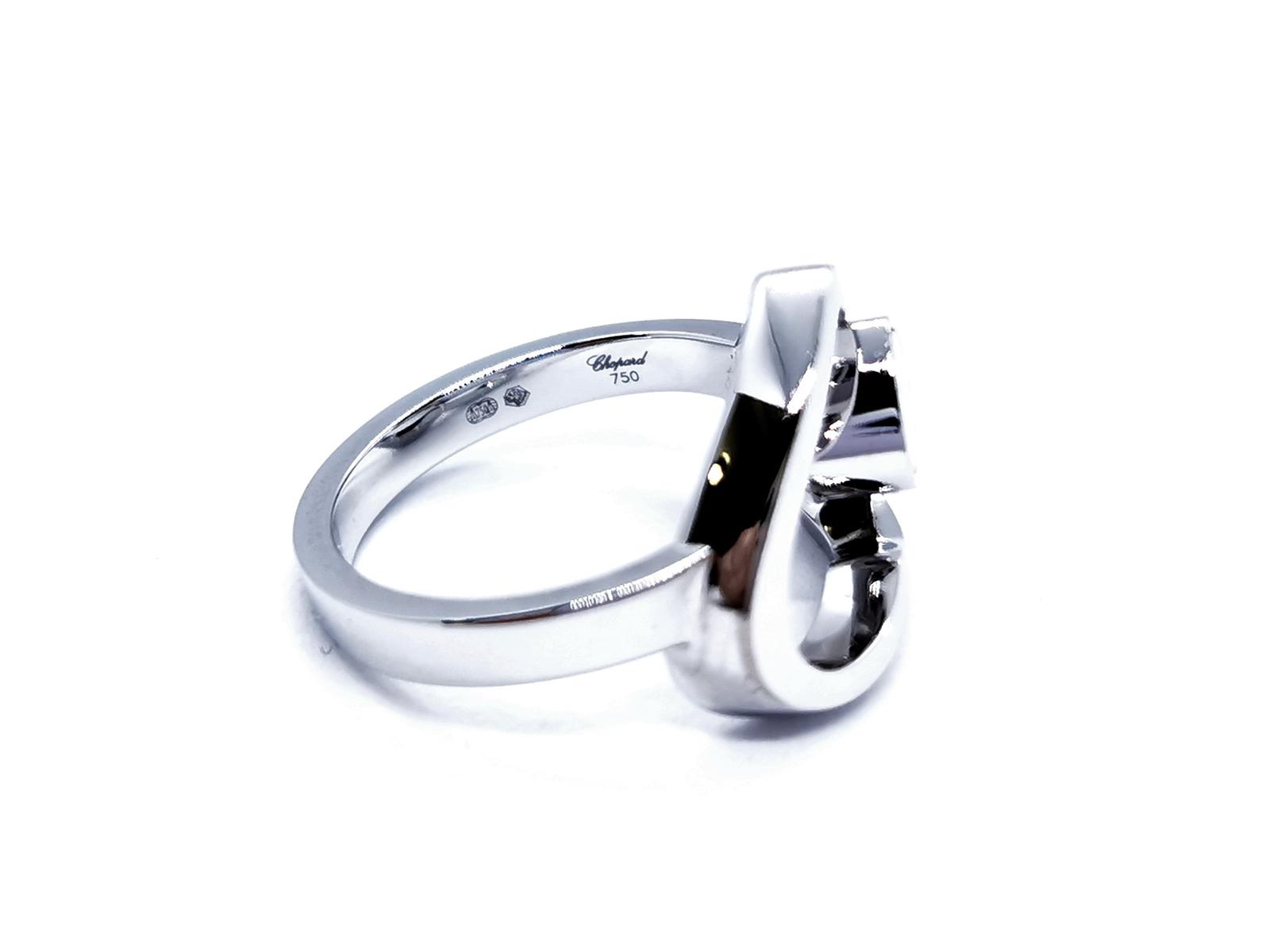 Chopard Happy Diamond Ring White Gold Diamond